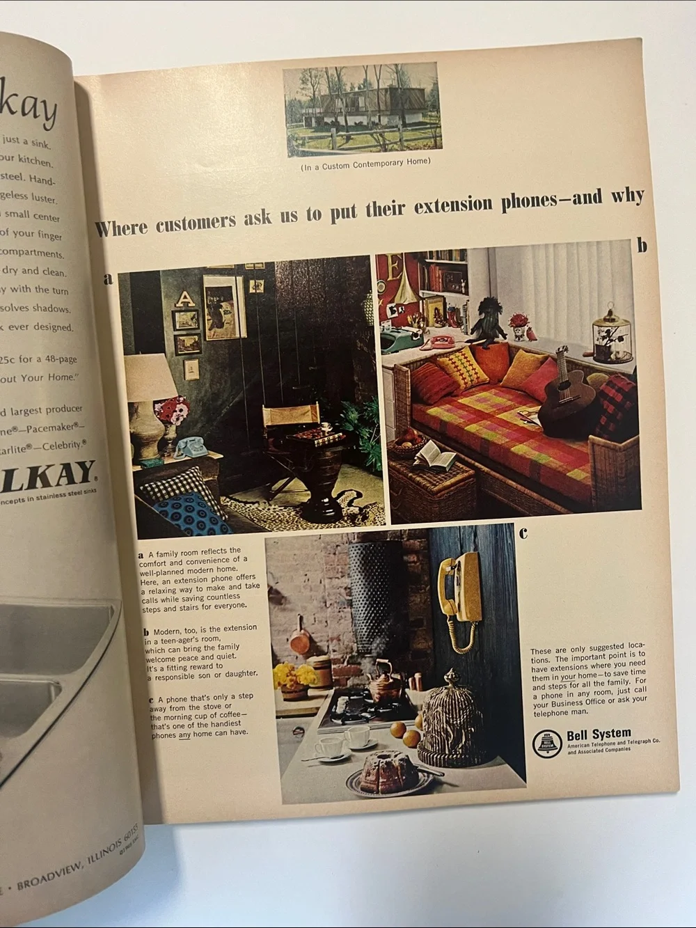 1965 Vintage  House & Garden Magazine decorating March 1965